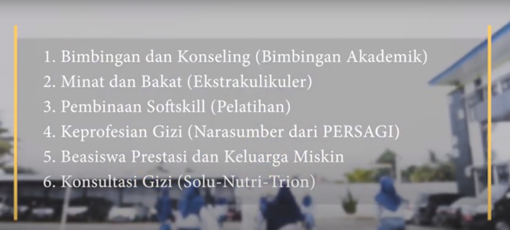 Layanan Kemahasiswaan Prodi D-III Gizi Tasikmalaya